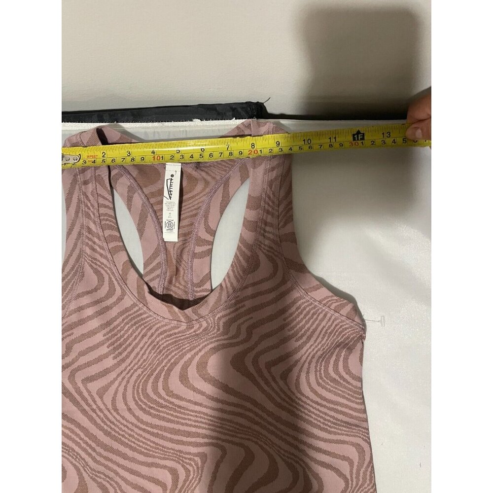 Athleta Size XS  Momentum Seamless Tank Top Smoked Mauve Marble Racerback $65 - Picture 7 of 10